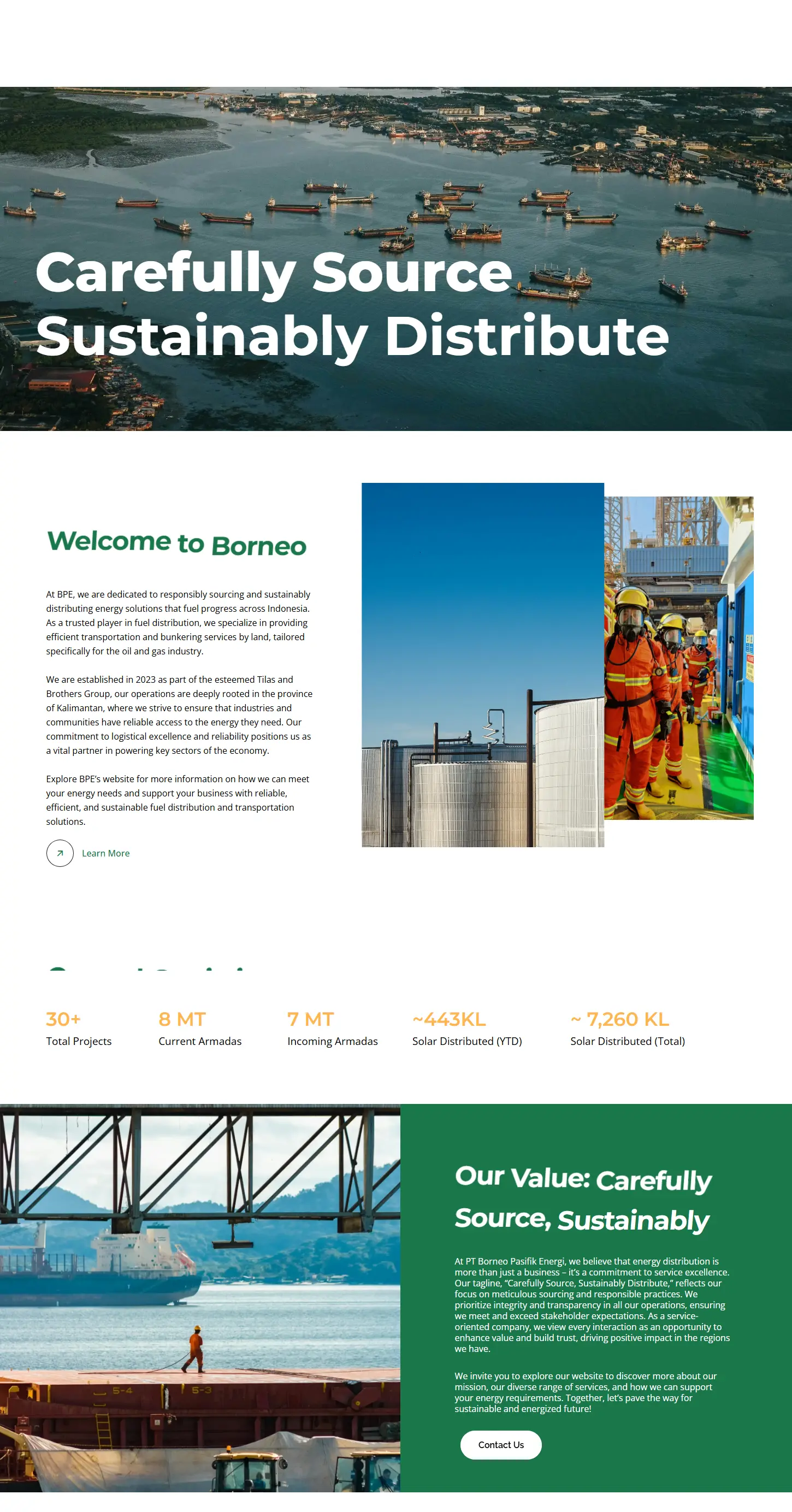 Borneo Pasifik Website